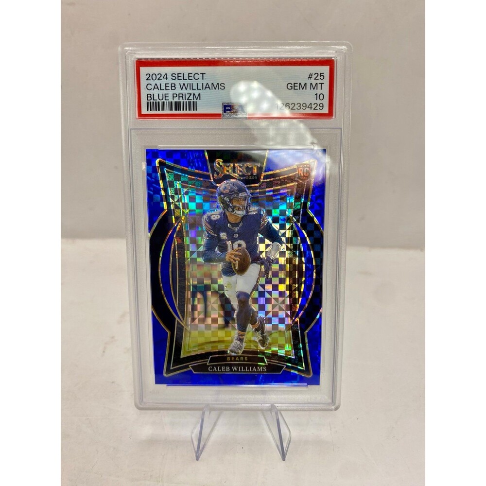 Panini Select 2024 Caleb Williams rookie #25 Blue Prizm /249 PSA 10 RC Bears